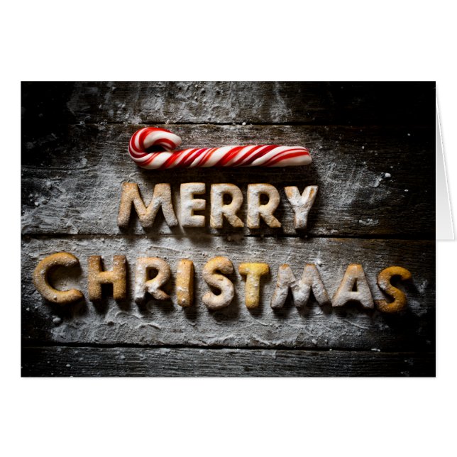 God jul Cookies - 4x5julklapp OBS Kort (Framsidan Horizontal)