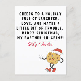 God jul Cookies-citattecken för vänner Helg Vykort