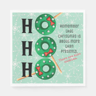 God jul Cookies Funny Ho Ho Ho Helgdag Pappersservett