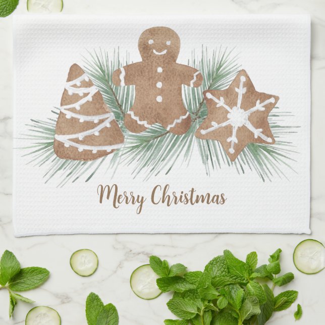God jul Cookies Kökshandduk (Vikta)