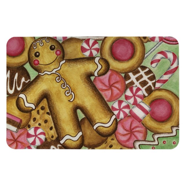 God jul Cookies Magnet (Horisontell)