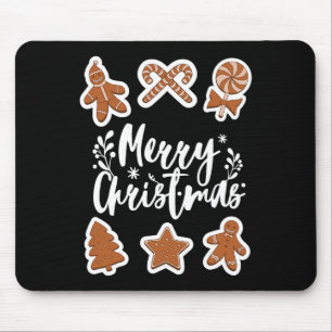 God jul Cookies Pepparkaksgubbe Träd Bakin Musmatta