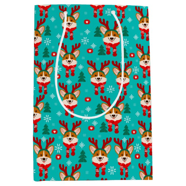 God jul Corgi Hund Gift Bag (Framsidan)