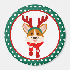 God jul Corgi Hund Magnet