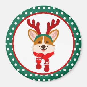 God Jul Corgi Hund Magnet
