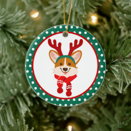 God jul Corgi Hund Ornament