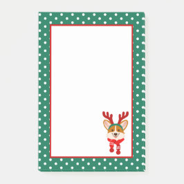 God jul Corgi Hund Post-it Notes