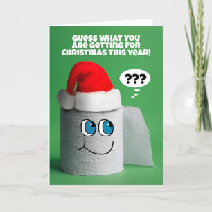 God jul Coronavirus Pandemic Toilet Papper Helgkort
