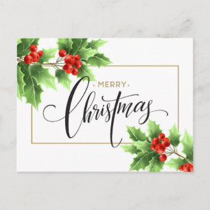 God jul Corporate Hälsning Helgdag Vykort