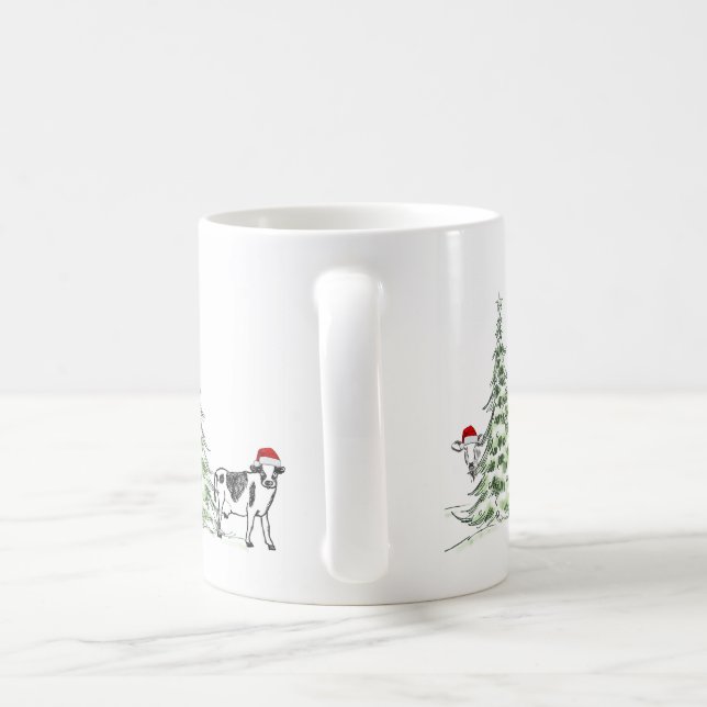 God jul Cow Mugg (Handtag)