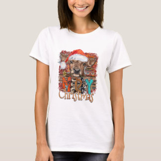 God jul Cow T Shirt