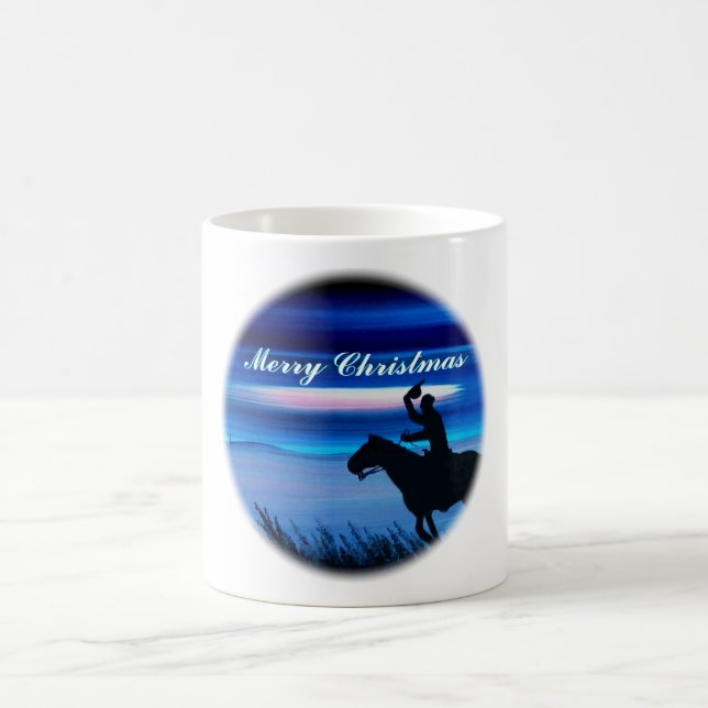 God jul Cowboy Rider Kaffemugg (Center)