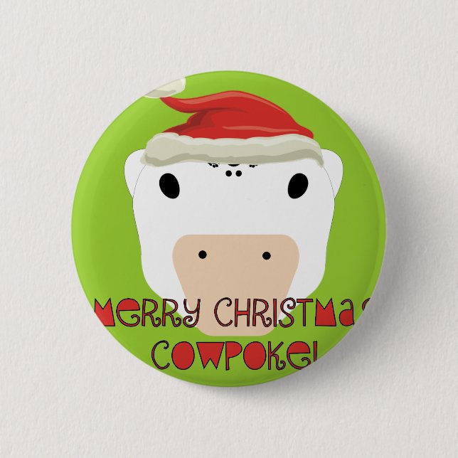 God jul CowPoke Knapp (Framsida)