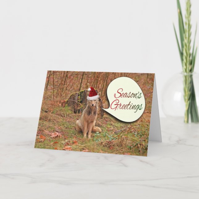 God Jul Coyote Helgkort (Framsida)