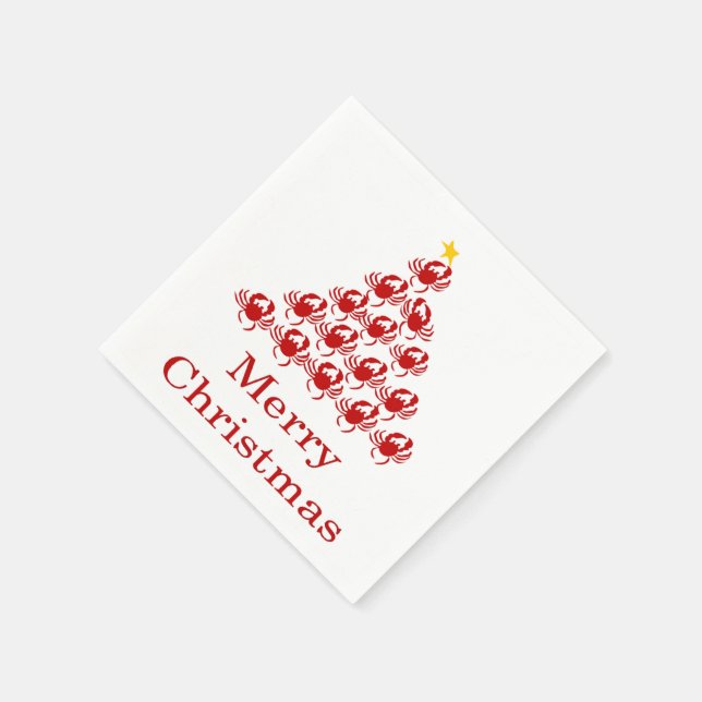 God jul Crab Pappersservett (Hörn)