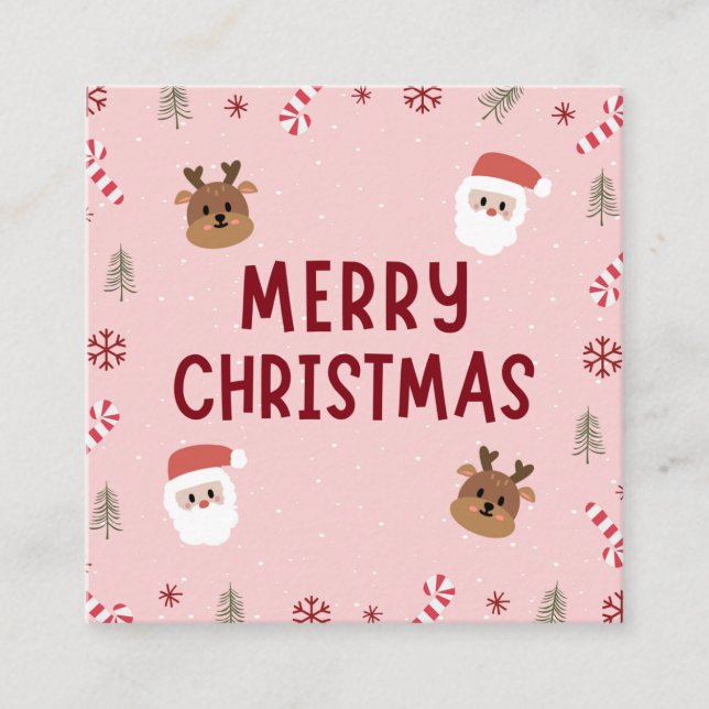 God jul Crads Tilläggskort (Framsida)