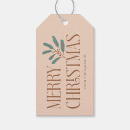 God jul Cream Helgdag Botanical Presentetikett
