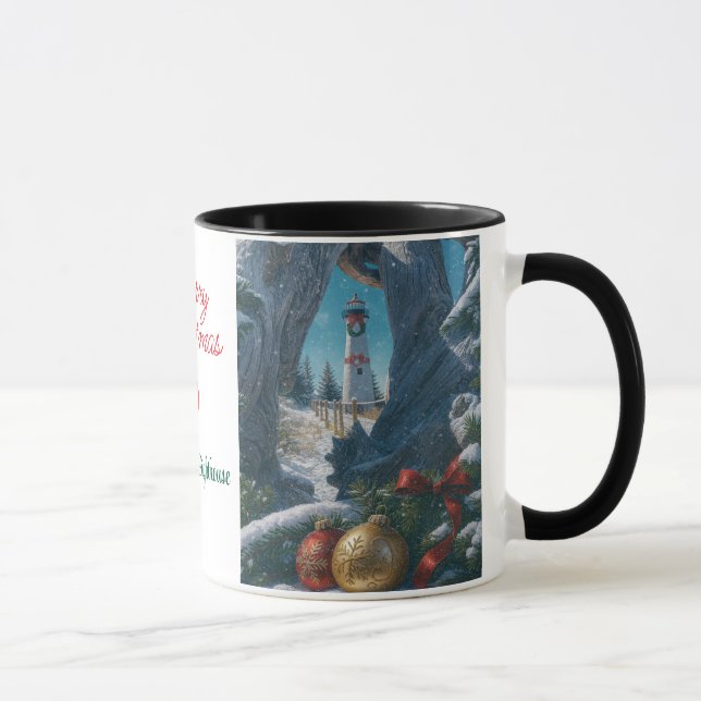 God Jul Crisp Point Lighthouses Mugg (Höger)