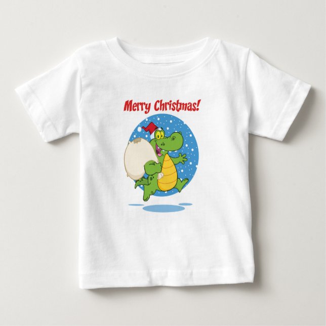 God jul Crokodile Santa | HELGDAGAR T Shirt (Framsida)