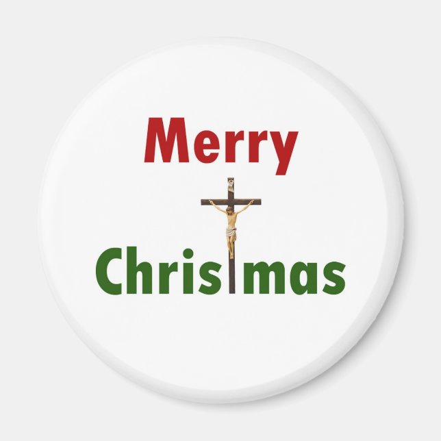 God jul Crucifix Magnet (Framsidan)