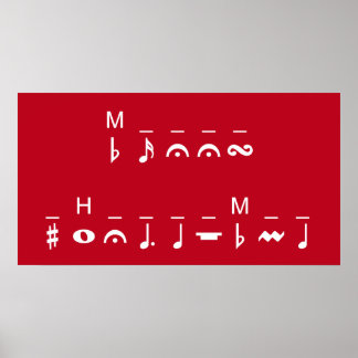God jul Cryptogram Poster