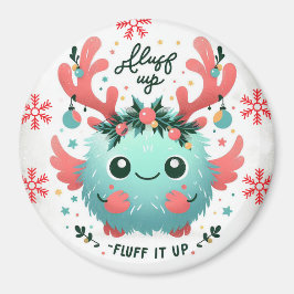 God jul Cute Blue monster Magnet