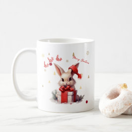 God jul Cute Bunny Kaffemugg