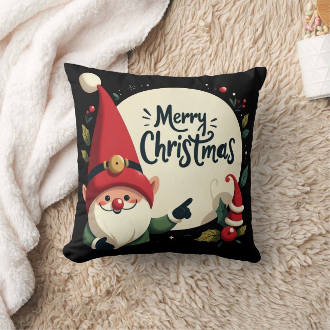 God jul Cute Elf Kudde (Filt)