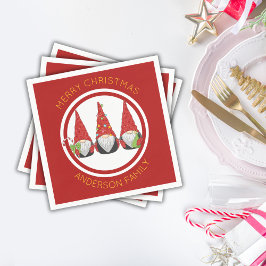 God jul Cute Gnomes Pappersservett