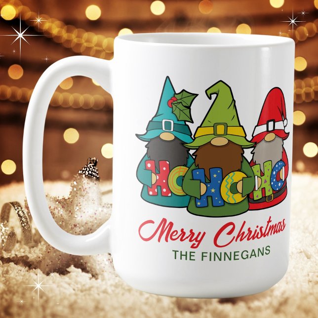 God jul Cute Gnomes Personlig Kaffemugg (Available in multiple mug types. Personalize with your name or leave blank. Merry Christmas!
)