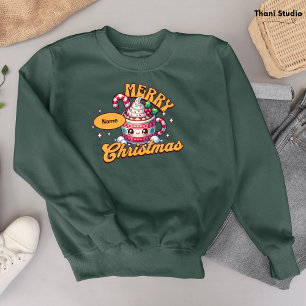 God jul Cute Hett Chocolate Mugg Family T Shirt