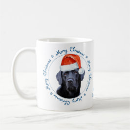God jul Cute Hund Retriever Black Labrador Kaffemugg