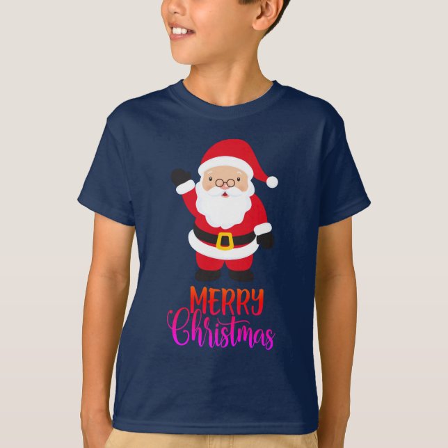 God Jul | Cute Jultomten T Shirt (Framsida)