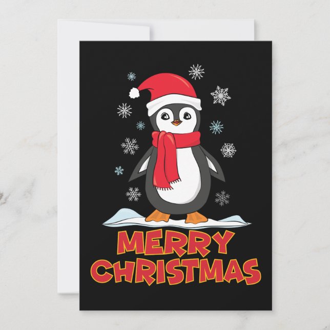 God jul Cute Penguin (Framsida)