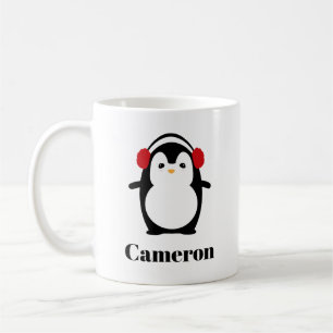 God jul Cute Penguin Mugg personlig