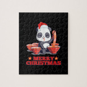 God jul Cute Ramen Panda Japanska Noodlar Pussel