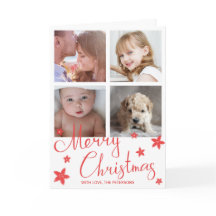 God jul Cute Red Chalk Photo Collage