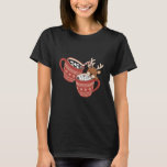 God jul Cute Reindeer Family Julafton-kaffe T Shirt<br><div class="desc">God jul Cute Reindeer Family Julafton Coffee Vacation</div>