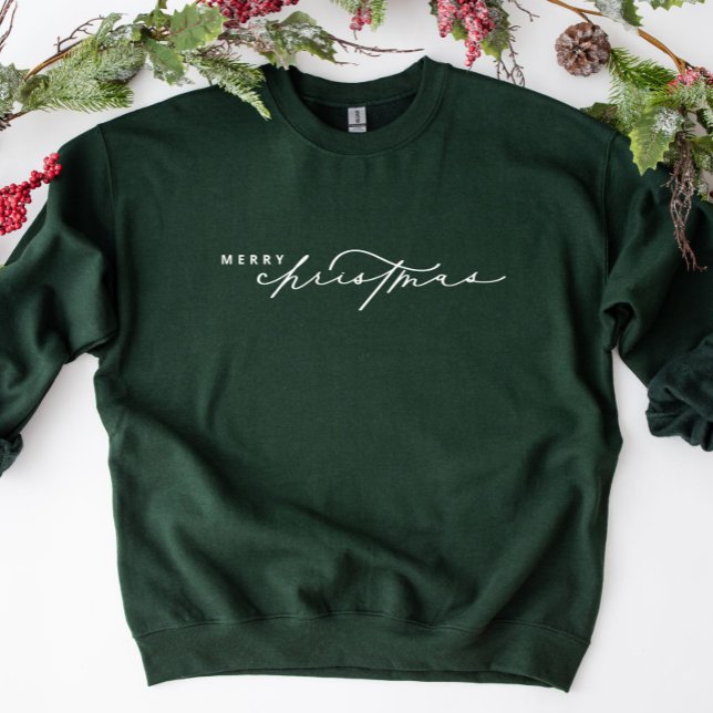 God jul Cute Script Helgdag Sweatshirt T Shirt (Skapare uppladdad)