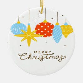 God jul Cute Träd Julgransprydnad Keramik