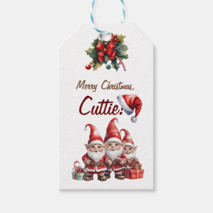 God jul, Cuttie! Anpassade Presentetikett