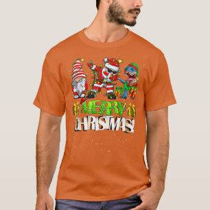 God jul Dabbing Santa Gnomes jul Din T Shirt