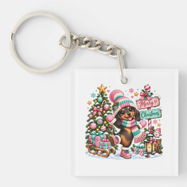 God Jul Dachshund (Framsidan)