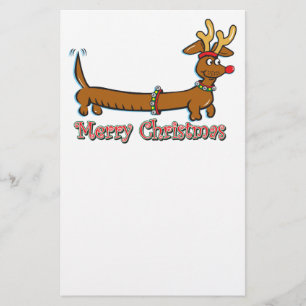 God jul Dachshund Brevpapper