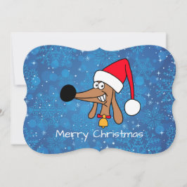 God Jul Dachshund Hund Julkort