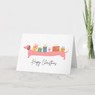 God Jul Dachshund Hund Julpresenter Kort