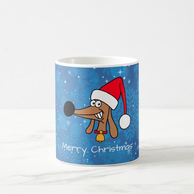 God Jul Dachshund Hund Kaffemugg (Center)