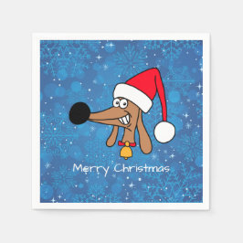 God Jul Dachshund Hund Pappersservett