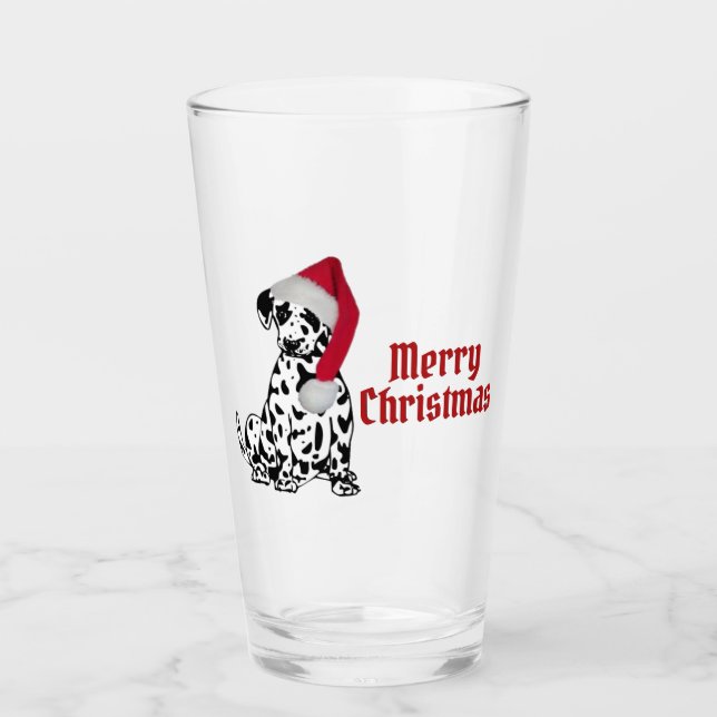 God jul Dalmatien Glaskopp (Framsida)