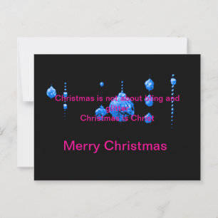 God jul Dancing Bollar Blue Gibney Zazzle Vykort